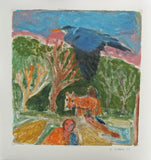 Detail shot of Kathleen Cottell's 'In the Orchard'.