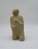 Detail of second kneeling figure as part of Sally Fitchard's 'Multiple Kneels (Telling)'.
