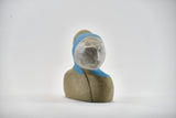 Title: Angelic Artist: Sally Fitchard Medium: clay sculpture Size: 13.5 cm x 11.6 cm x 7.4 cm (front facing I)