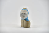 Title: Angelic Artist: Sally Fitchard Medium: clay sculpture Size: 13.5 cm x 11.6 cm x 7.4 cm (front facing II)
