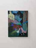 Gordy Livingstone's 'Let It All Go' oil and acrylic on canvas mounted on studio wall