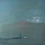 Laura McMorrow 'Moonlit' 2022, oil on board (unframed)