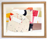 Sara Breinlinger's 'Same Speed Different Gear' in an oak frame set behind glass