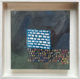 Photograph of Sarah J. Stanley's 'Big Fuck Off Wall 2' in a white floating frame.