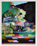 Gordy Livingston 'Block (mental)' oil on canvas (pictured here in wooden frame)