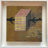 Photograph of Sarah J. Stanley's 'Branch' in a white floating frame.