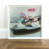 Rue Asher's 'Floating Landscape' in a white floating frame.