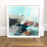 Rue Asher's 'Into The Air' in a white floating frame.