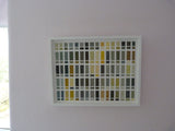Framed geometric swatch chart 