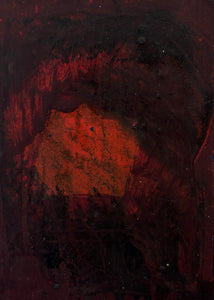 Abstract art with dark red and black colors