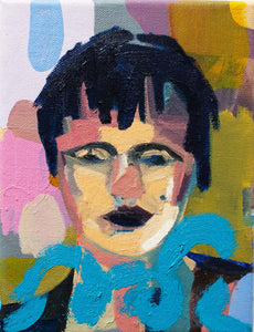 Pictured here:  Gordy Livingstone's 'Punk Queen', an oil painting on canvas. 