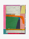 FRONT PORTRAIT Sara Breinlinger's 'Out Loud' is a collage on a wooden panel. Abstract, colourful and tactile, Breinlinger presents ideas of rebellion with unruly lines and blemished surfaces.