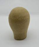 Sally Fitchard's 'Sienna'. A small ceramic head with a sienna face. BACK PROFILE