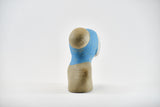 Title: Angelic Artist: Sally Fitchard Medium: clay bust sculpture Size: 13.5 cm x 11.6 cm x 7.4 cm (back I)