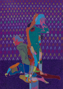 Title: Discotheque Artist: Greg Genestine-Charlton Medium: colour pencil on paper Size: 42cm x 29cm (unframed)