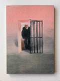 Photograph of Laura McMorrow's 'Sentenced' mounted on white wall.