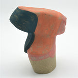 Title: Red in orange Artist: Sally Fitchard Medium: clay sculpture RIGHT SIDE ELEVATION
