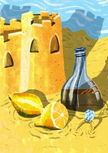 Title: Still Life ft Lemonade Artists: Daryl Rainbow Medium: digital illustrations on paper 300 gsm (framed) Edition of 10 Size: 42 cm x 30 cm  ‘Still Life Featuring’  is an ongoing series of still life/digital illustrations that reference lyrics from landmark albums and moments from our most-loved TV shows. Guess which album this references?