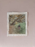 Photograph of Lauren Bryden's 'Under the Oak Tree' mounted on the wall. Unframed. 