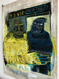 Title: Yowie Artist: Stewart Swan Medium: acrylic and oil pastel Size: 100 cm x 75 cm (detail)