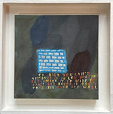 Photograph of Sarah J.Stanley's 'Big Fuck Off Wall' in a white floating frame.