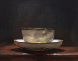 Title: Teacup & Saucer II Artist: Andrew Sinclair Medum: Oil on board Size: 20 x 25cm 
