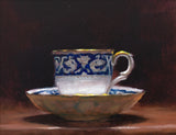 Title: Teacup & Saucer Artist: Andrew Sinclair Medum: Oil on board Size: 25 x 20 cm 