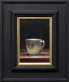 Title: Welsh Cup Artist: Andrew Sinclair Medum: Oil on board Size: 18 x 12 cm (photographed in black frame)